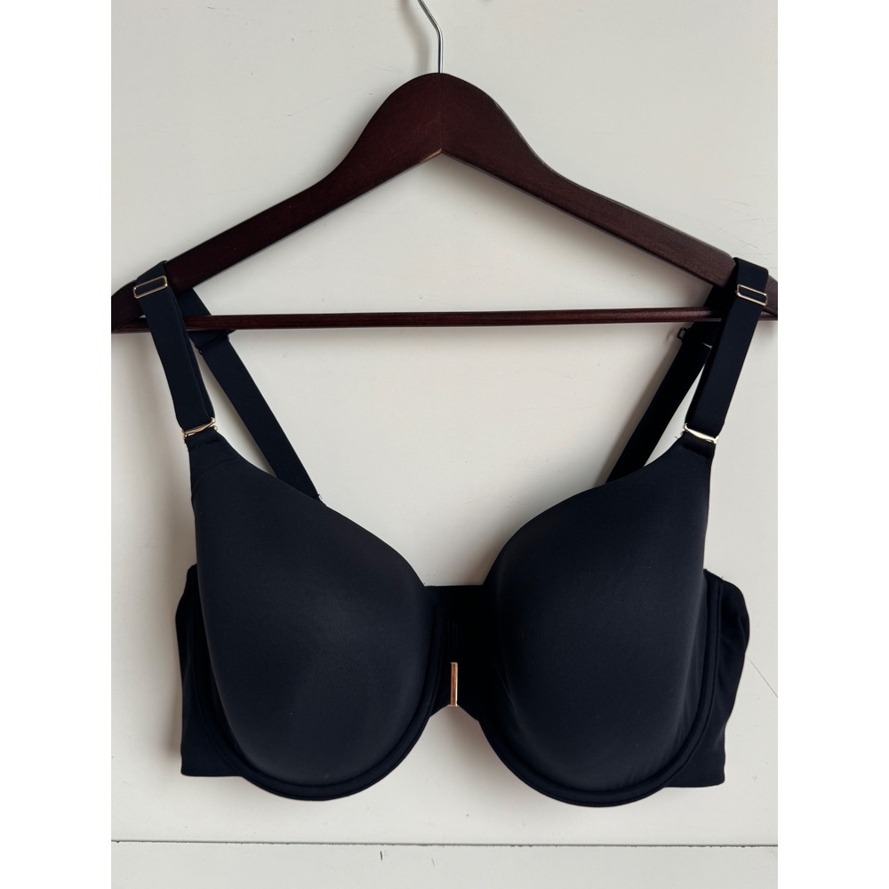 ThirdLove 24/7 Classic Uplift Plunge Bra Black Convertible Front Clasp 40E